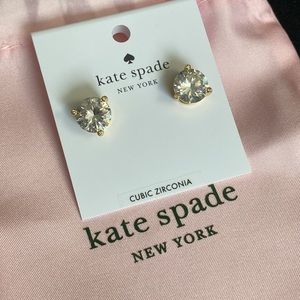 Kate Spade Rise n Shine Clear Earrings w/ dust bag NWT